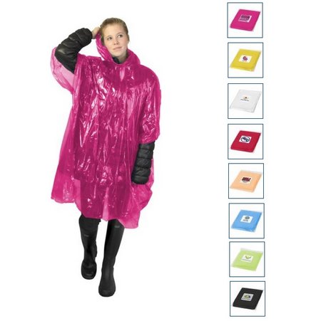 Regenponcho mit Werbung oder Logo