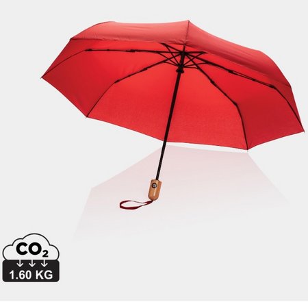 21 Impact AWARE™ RPET 190T Bambus-Schirm autom. open/close mit Logo
