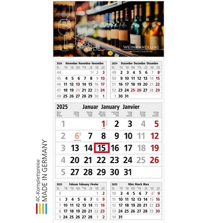 5-Monatskalender Commerce 5 Post Bestseller mit Logo