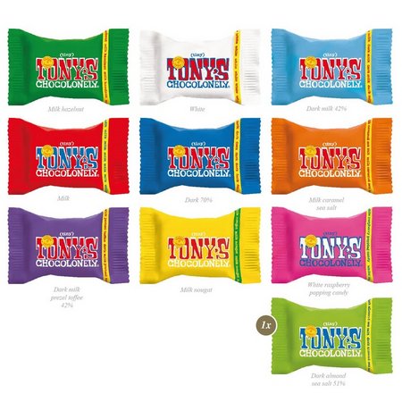 Inhalt Werbe-Klappkarte Tiny Tony´s Schokolade