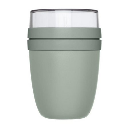 Grüner Mepal Ellipse 500+200 ml Lunchpot mit Logo