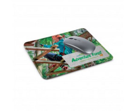 Mousepad Premium aus Mikrofaser und Naturkautschuk bedrucken logo