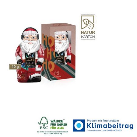 Weihnachtsmann HELLO Xmas Santa Mini mit Logo