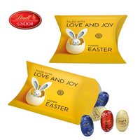 Promo-Kissenverpackung Lindt Lindor Mini-Eier mit Logo