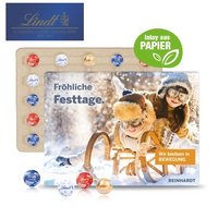 Wand Adventskalender Lindt Gourmet Edition mit Logo