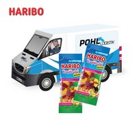 3D Präsent Transporter Haribo Tropifrutti mit Logo