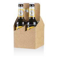 Mein Pils 4er Flaschenträger bedruckt mit eigenem Logo