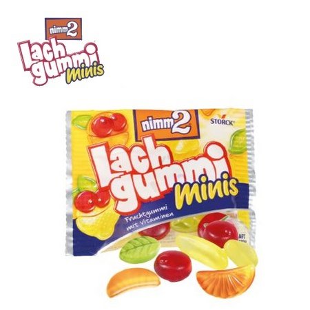 Inhalt Lachgummis von nimm2 im Werbebriefchen 