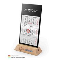 Premium-Tischkalender Desktop Wood 3 Bestseller  mit Logo