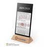 Premium-Tischkalender Desktop Wood 3 Bestseller  mit Logo