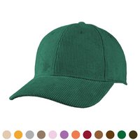 Luxury Fine Rib Cap Schwarz bedruckt mit Logo