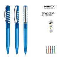 Senator Kugelschreiber New Spring Clear MC bedruckt mit eigenem Logo