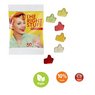 Fruchtgummi vegan Standardformen in kompostierbarer Werbetüte 15g mit Logo