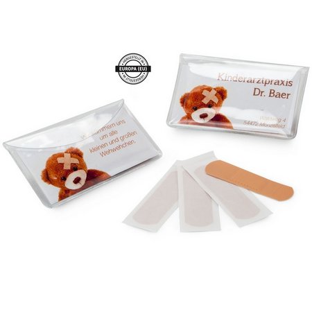 Pflastermäppchen PVC - Standardpflaster mit Logo
