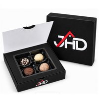 Pralinenschachtel Ecobox mit Werbedruck und Logo