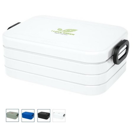 Weiße Mepal Take-a-break 900 ml Lunchbox Midi mit Logo