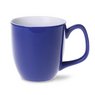 Keramikbecher Americano Duo refexblau-weiß mit Logo