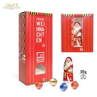 Lindt Lindor Adventsspender »Turm« mit Hohlfigur ECO mit Logo