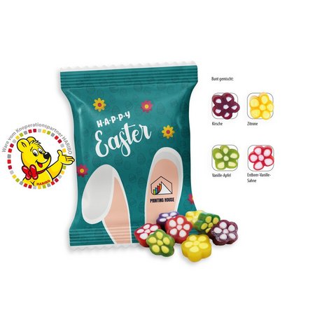 HARIBO Bunte Blümchen 10g in Werbetüte mit Logo