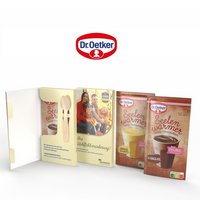 Geschmacksvarianten Dr. Oetker Tassenpudding in Faltkartonage 
