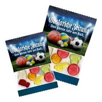 Fruchtgummi Werbetüte Fußball 10g bedruckt mit Logo