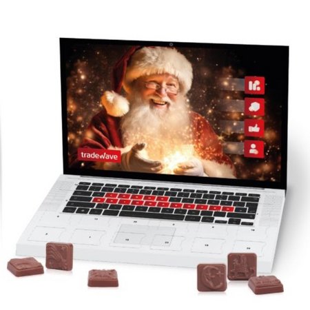 Laptop-Adventskalender Classic Exklusiv 75 g Varianet mit eigenm Logo