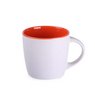 Keramikbecher HANDY PURE weiß-orange mit Werrbung oder Logo bedruckt