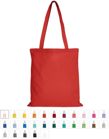 Baumwolltasche Classic 38 x 42 cm mit langen Henkeln mit Logo