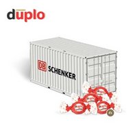 3D Präsent Container duplo Knusperlen mit Logo