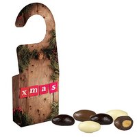 Mandel-Schoko Trio 15g Faltschachtel mit Hänger und eigenem Logo
