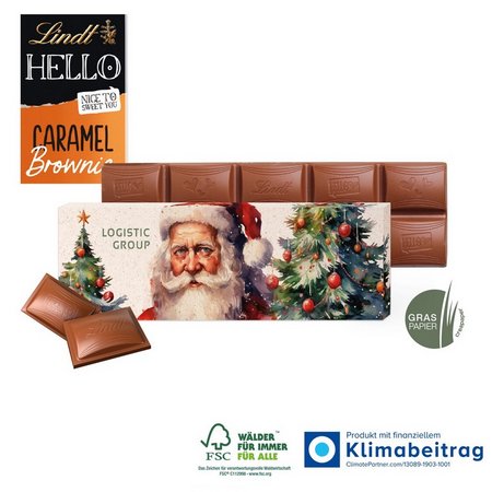 Schokolade von Lindt HELLO 100g mit Logo