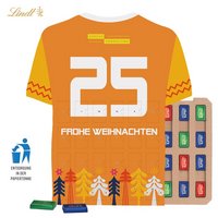 Täfelchen Adventskalender Trikot ECO Papierblister Lindt mit Logo