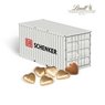 3D Präsent Container Lindt Herzen mit Logo