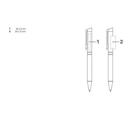 Senator Kugelschreiber Carbon Black mit Druckfläche