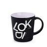 Tassen mit Logo Keramikbecher Berg schwarz