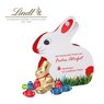 Werbe-Hase mit Schokoladenmischung von Lindt mit Logo