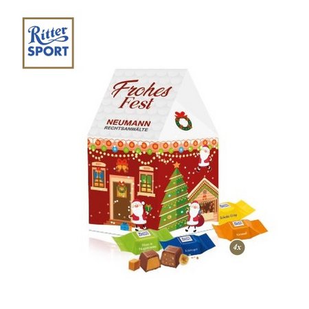 3D Präsent Haus Ritter Sport mit Logo