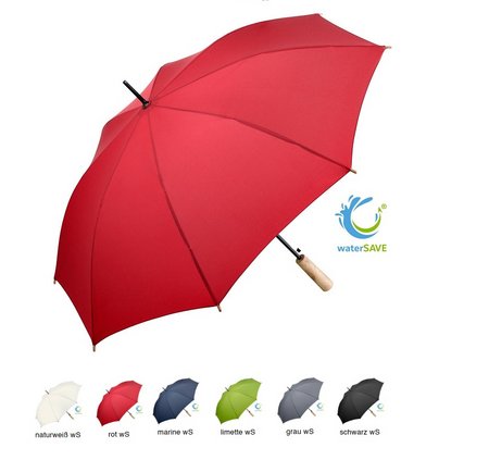 AC-Stockschirm ÖkoBrella bedruckt  mit Logo