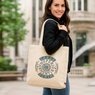 Tasche TORONTO 38 x 42 x 10 cm Canvas mit Boden- und Seitenfalte sowie langen Henkeln mit eigenem Logo