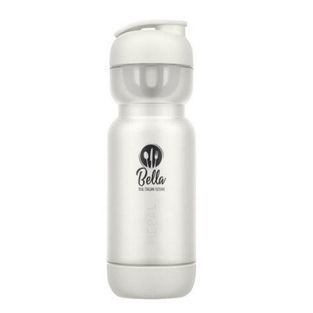 Mepal Shaker 800 ml Sportflasche mit Logo weiß