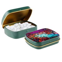 Mini Klappdeckeldose mit Sportlife Minze mit Logo