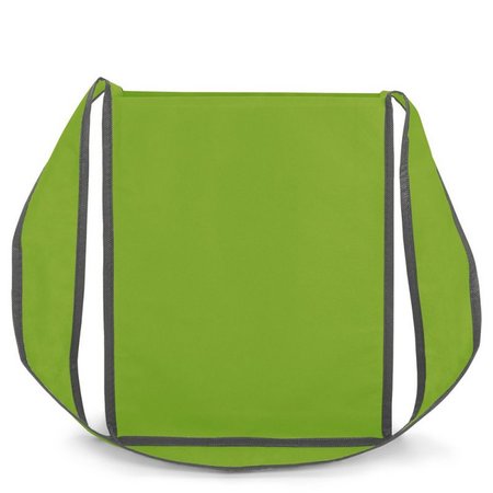 PP-Tasche Bristol hellgrün 30 x 37 x 8 cm mit langem Tragegurt mit Logo