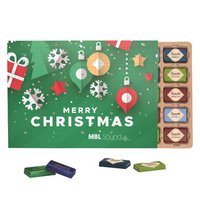 Premium Tisch Adventskalender Sarotti Eco Papierblister bedruckt mit Logo