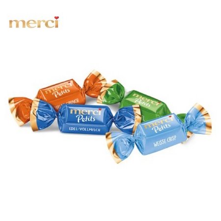 Inhalt 3D Präsent Haus Merci Petit mit Logo
