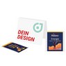 Werbekarte Midi mit Meßmer Tee mit eigenem Logo