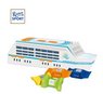 3D Präsent Schiff mit Ritter SPORT Schokowürfel mit Logo