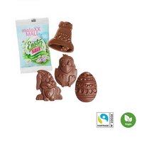 Oster Schoko-Figuren im Flowpack mit Logo
