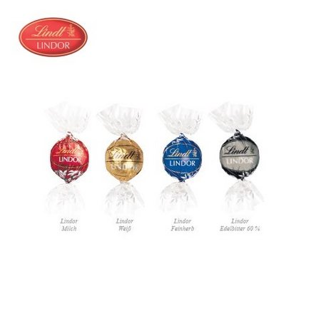Füllung 3D Präsent Bus Lindt Lindor Pralinés mit Logo
