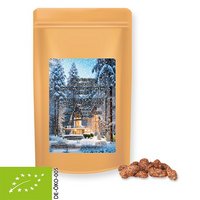 Bio Feuergebrannte Mandeln 500g in Maxi Standbeutel mit Standartmotiv und eigenem Logo