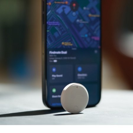 Findmate Dual IPX5 Artikel-Finder aus RCS recyceltem ABS mit Logo ohne Anhänger